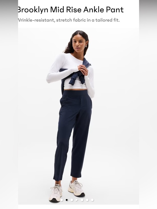 Athleta Pants - Like New Athleta Brooklyn Mid Rise Ankle Pant - Black